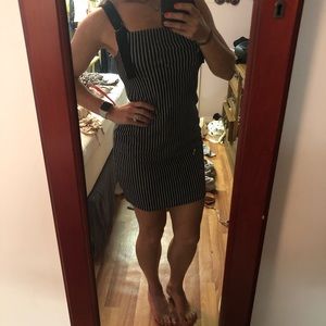 Black and white pinstripe BCBG dress size s
